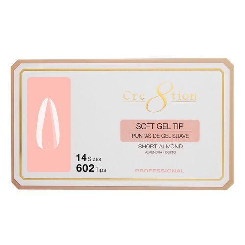 Cre8tion Soft Gel Tips - ALMOND