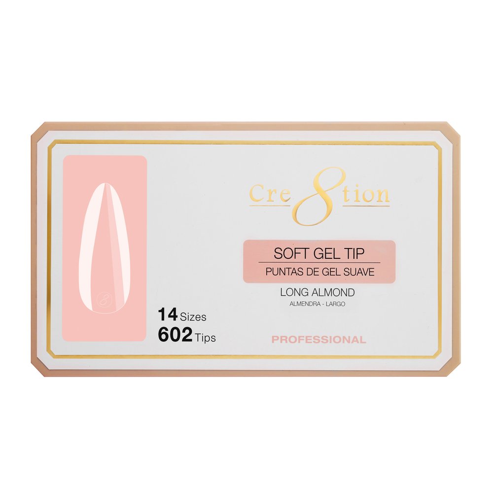 Cre8tion Soft Gel Tips - ALMOND