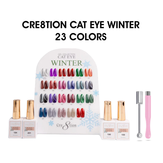 Cre8tion - Cat Eye Winter & Silver 23 colors (105-108 & 184-201)