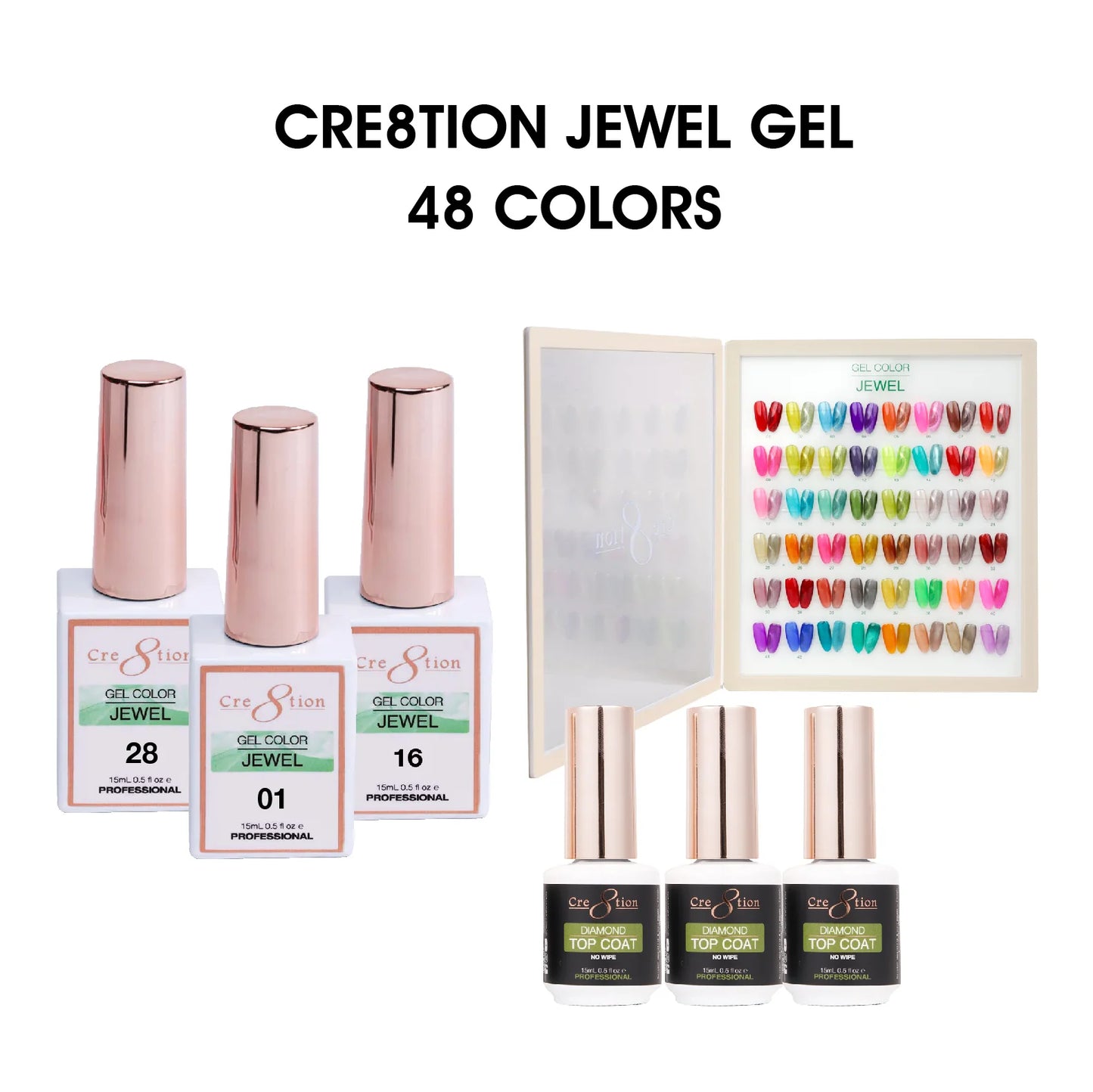 Cre8tion Jewel Gel Collection - Nex Beauty Supply