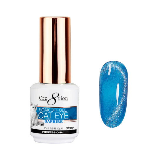 CRE8TION SAPHIRE CAT EYE GEL 0.5OZ SC02 - Nex Beauty Supply