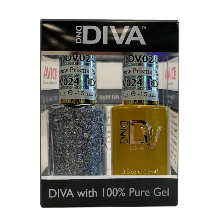 DND Gel & Polish Diva Duo - 024 Rainbow Prisms