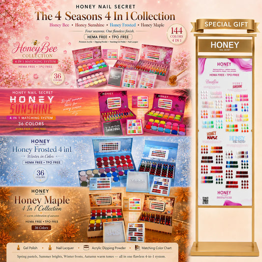 HONEY FULL LINE ACRYLIC + GEL & LACQUER 144 COLORS