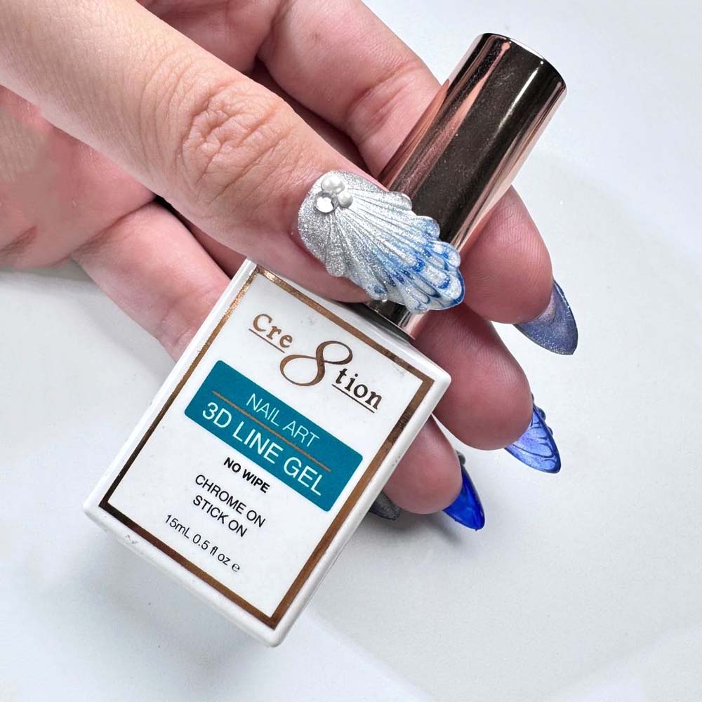 Cre8tion Cre8tion Nail Art 3D Line Gel 0.5oz Clear