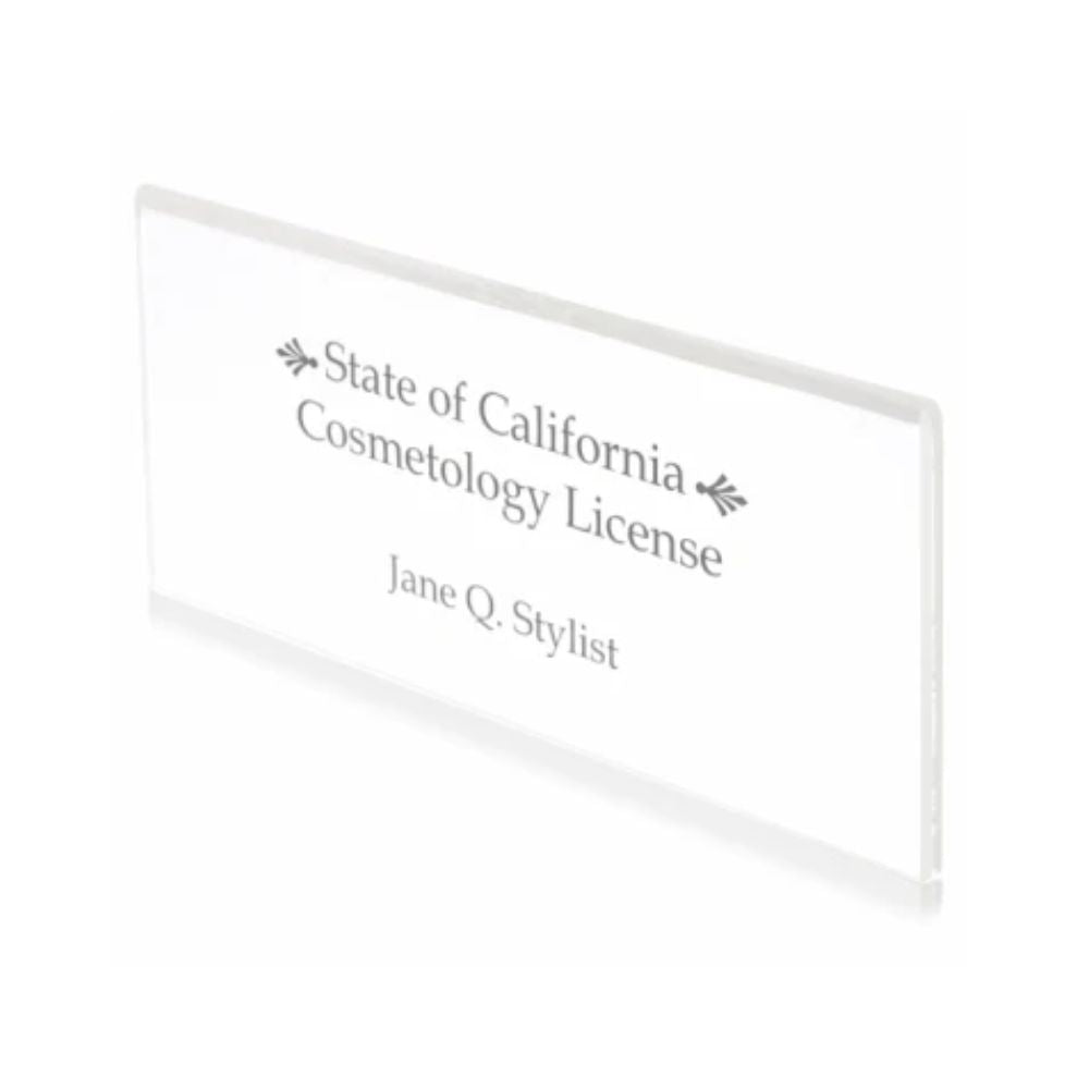 Wall-Mounted License Holder