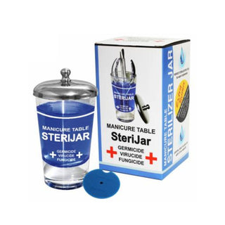 Manicure Table SteriJar with Silicone Rubber Protector | 4 fl oz