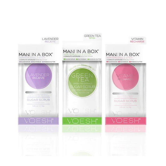 Voesh Mani In a Box WATER-LESS (3 Steps) - Nex Beauty Supply
