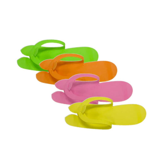 PEDICURE SLIPPERS - FOLD TYPE - 12 PAIRS/BAG - Nex Beauty Supply