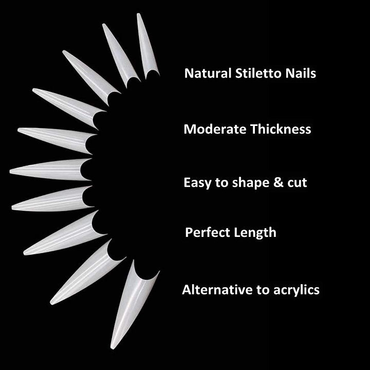 USN Stiletto Tip Box (544 Tips)