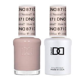 DND Gel & Lacquer Duo - How Do U Neutral? #871