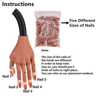 Nail Training Practice Hand