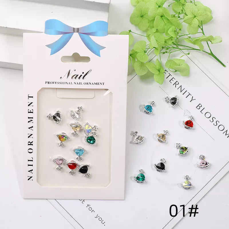 Planet Nail Charm Rhinestone