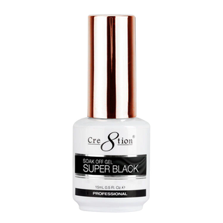 Cre8tion Soak Off Gel - Super Black