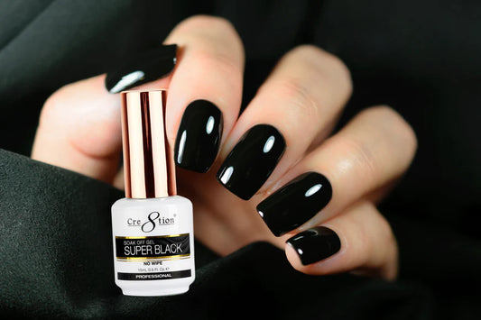 Cre8tion Soak Off Gel - Super Black