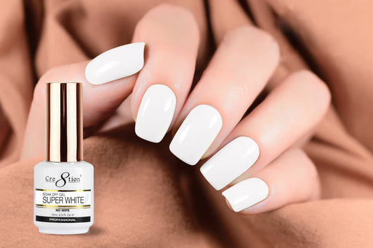 Cre8tion Soak Off Gel - Super White - Nex Beauty Supply