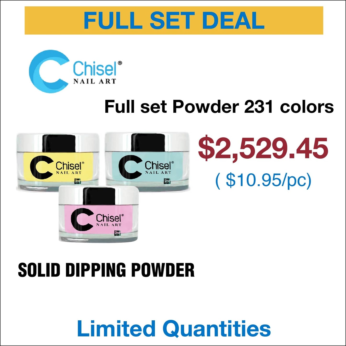 Chisel SOLID Full Collection - 231 colors