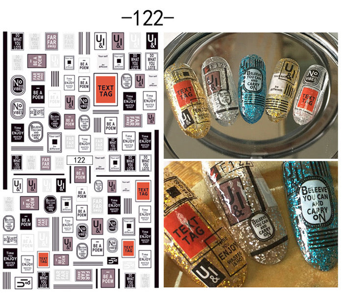 Nail Art Decal Butterfly - Nex Beauty Supply