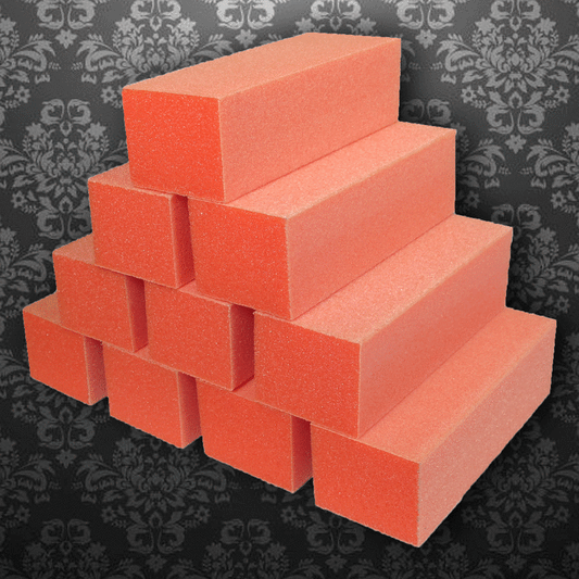 Buffer Orange White Grits-1 DOZEN - Nex Beauty Supply