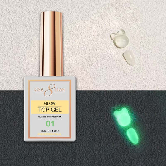 Cre8tion Glow in the Dark Top Coat 0.5oz 01 - Nex Beauty Supply