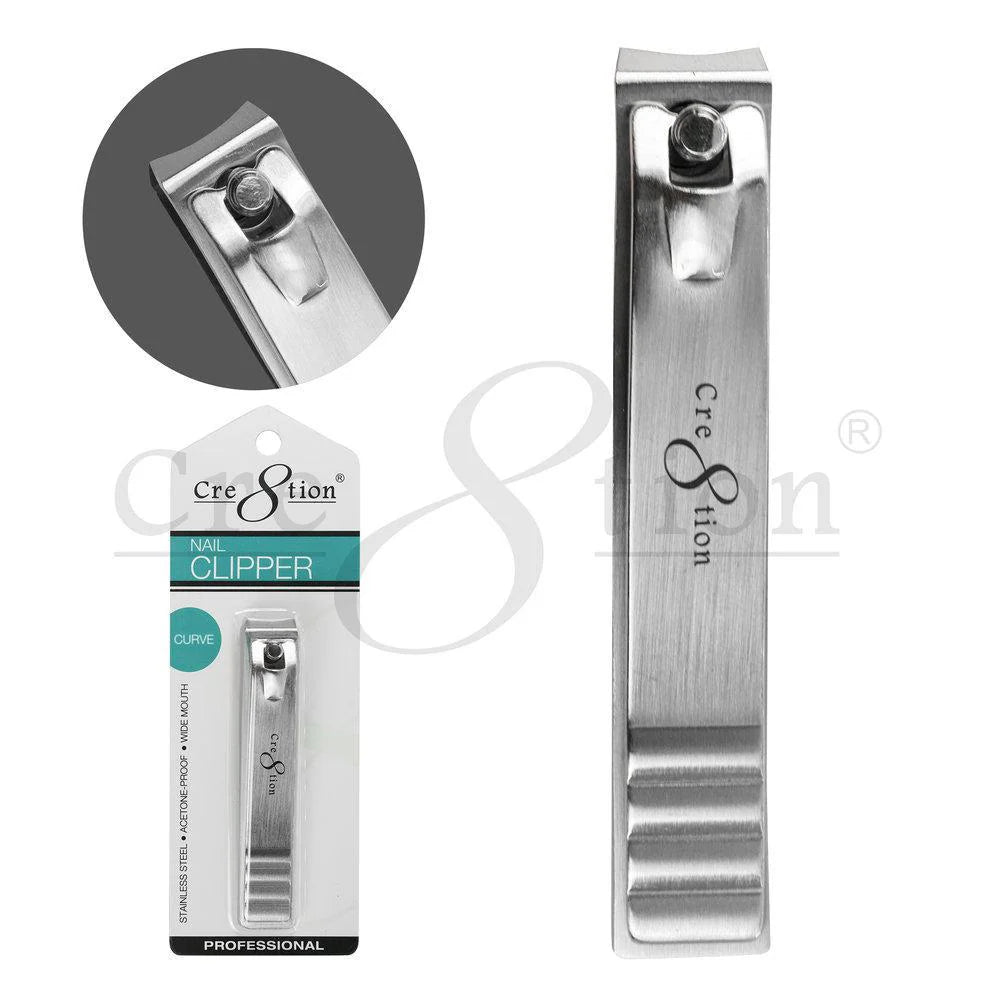 Cre8tion High Quality Stainless Steel Clipper Curved - Nex Beauty Supply