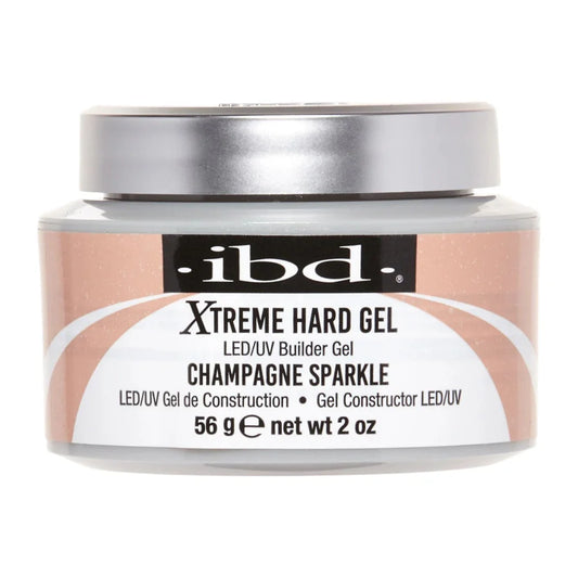 IBD Xtreme Hard Gel LED/UV Builder Gel - Champagne Sparkle 2oz