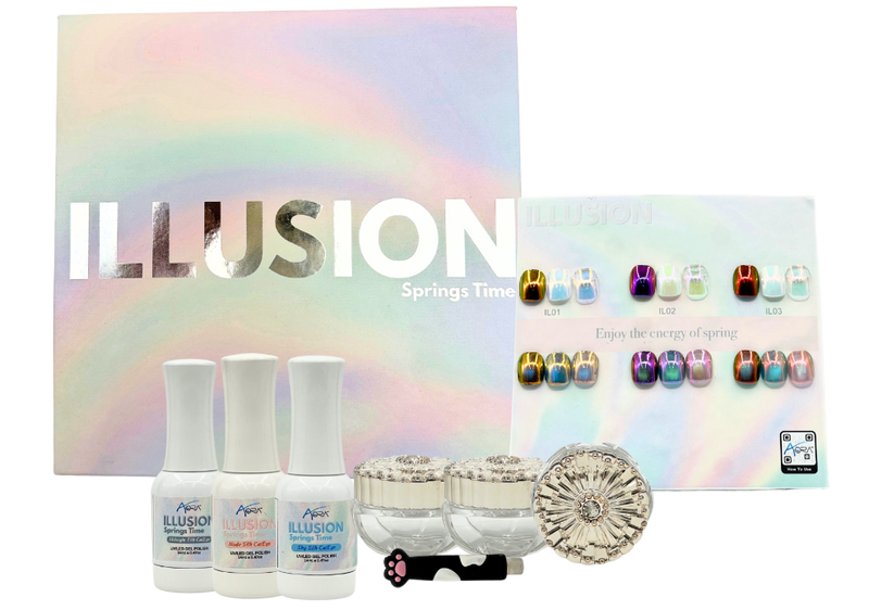 AORA CHROME CAT EYE ILLUSION SPRING TIME KIT/8PCS