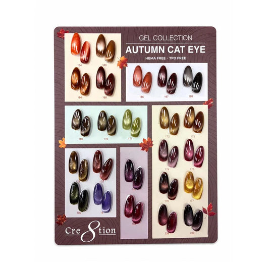 Cre8tion Cat Eye Fall 22 colors (104 & 163-183)