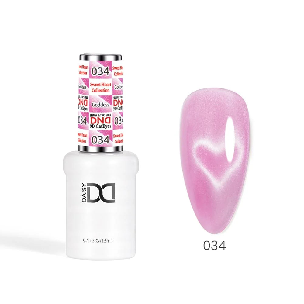 DND HEMA & TPO FREE 9D CAT EYE - 034 Goddess