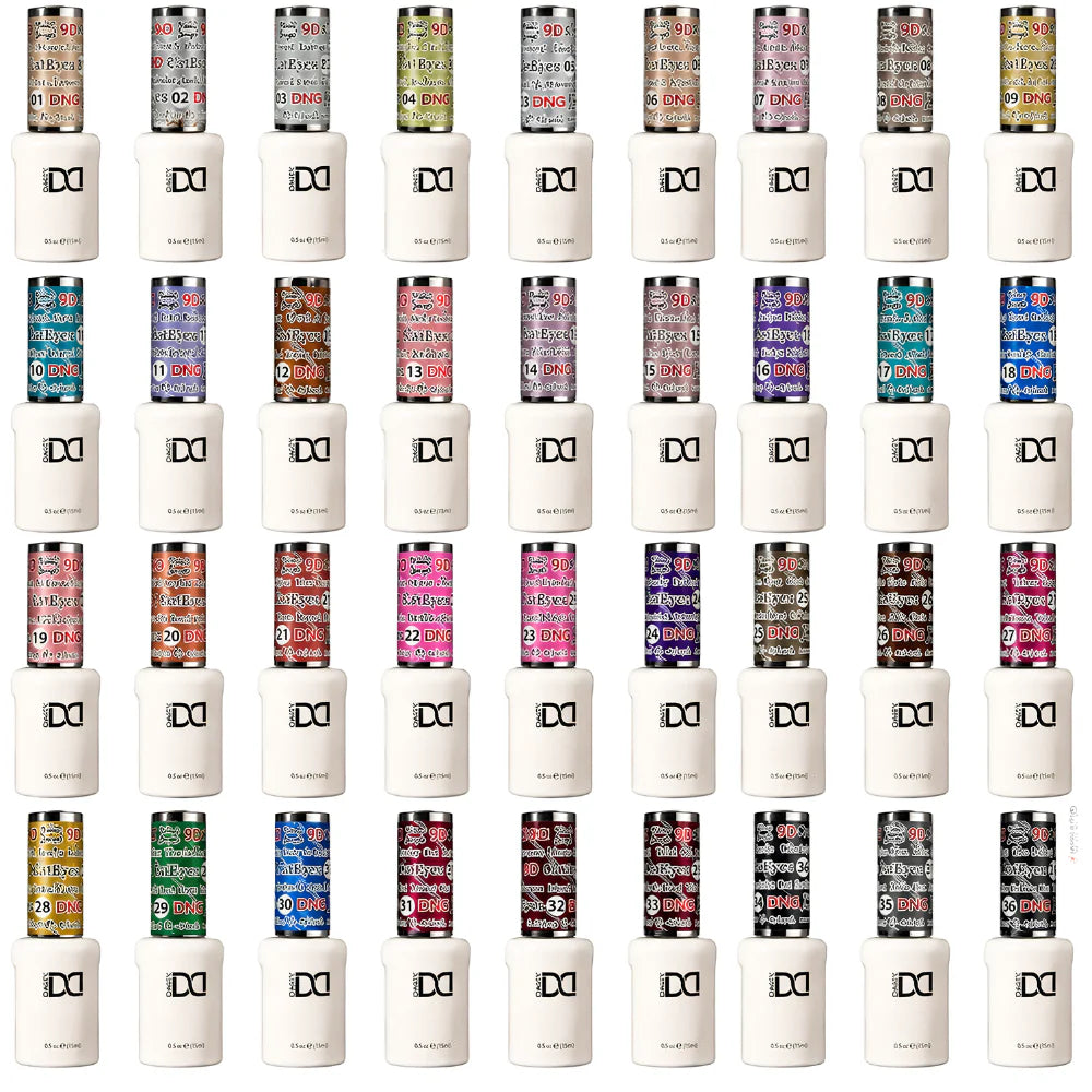 DND HEMA & TPO FREE 9D CAT EYE COLLECTION - 36 COLORS