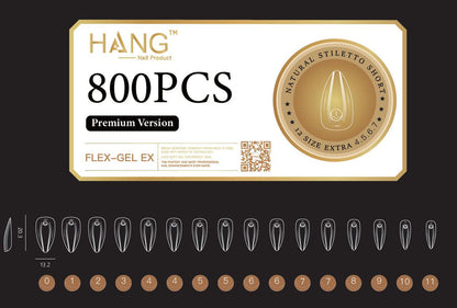 Hang Soft Gel Ex Nail Tip -Stiletto