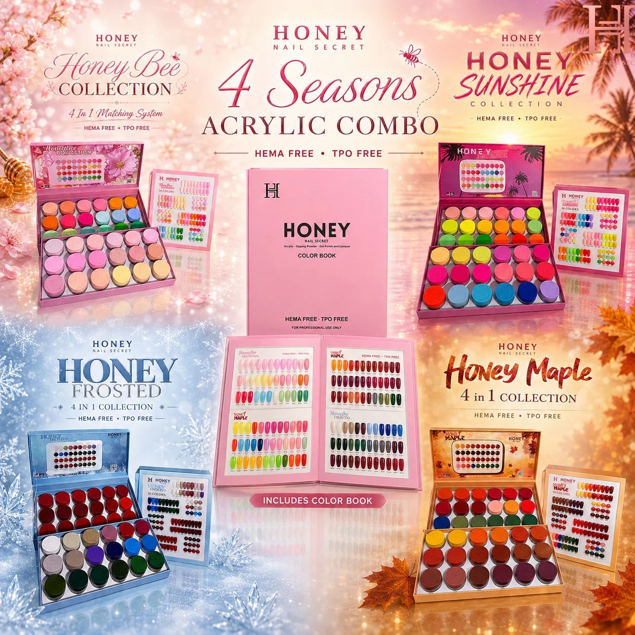FULL LINE HONEY ACRYLIC COLLECTION 144 COLORS