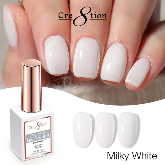 Cre8tion Milky White Gel 0.5oz