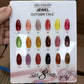 Cre8tion Jewel Gel 0.5oz - Autumn Tale Collection - Full Set 18 Colors w/ 1 Counter Display