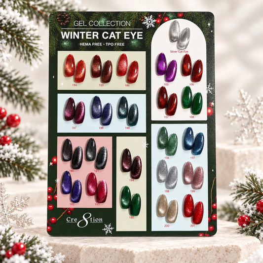 Cre8tion - Cat Eye Winter & Silver 23 colors (105-108 & 184-201)