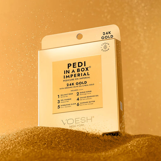 Pedi in a Box Imperial 6 Steps 24k Gold - Nex Beauty Supply