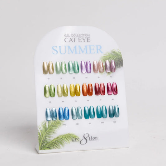 Cre8tion Cat Eye Gel 0.5oz - Summer Collection - 18 colors (#37-48 & #139-144)