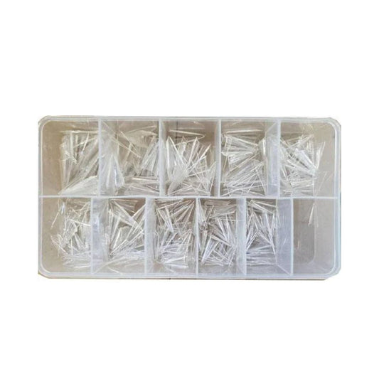 TIP BOX- Clear Stiletto DND